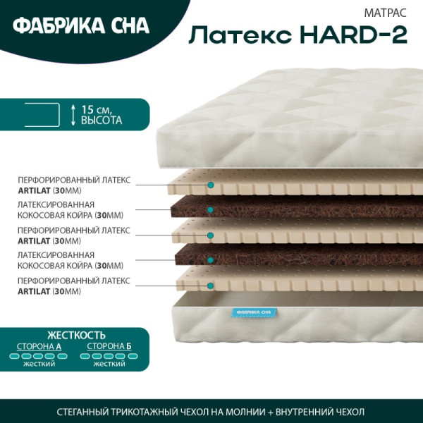 Матрас Фабрика Сна Латекс HARD 2