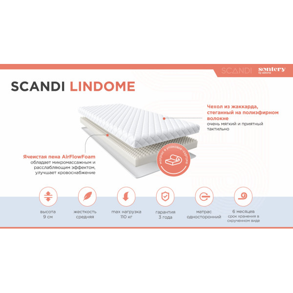 Матрас Аскона Sontery Scandi Lindome 